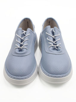 03-YH287-8 LT. BLUE Полуботинки летние женские (натуральная кожа)