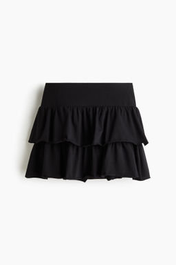 Minifalda escalonada de punto