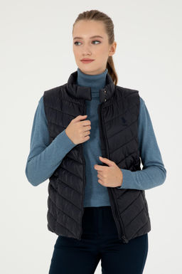 Женский темно-синий жилет Неожиданная скидка в корзине