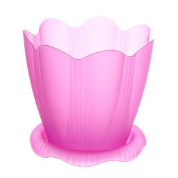 Цена за 4 шт. Горшок для орхидеи пластиковый 1,5л d-16см "Эдельвейс" с поддоном ассорти С191П