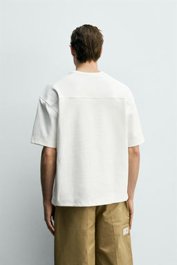 SUDADERAI NTERLOCK RELAXED FIT / Blanco - Zara фото 3