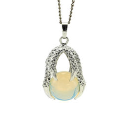 Подвеска Коготь 23*30мм с шариком 16мм из лунного камня