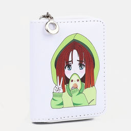 Кошелёк детский на молнии, цвет белый