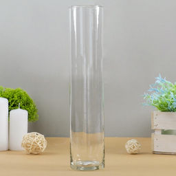 Ваза «Ротонда-2», 640 мл, 30×6 см, стекло, прозрачная