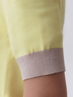 Джемпер с коротким рукавом тонкой вязки из вискозы с люрексом