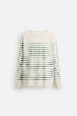 STRIPED JACQUARD T-SHIRT - Zara фото 7