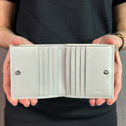 Итальянский кожаный кошелек DuDu серии Flavio | жемчужный - Dudubags фото 6