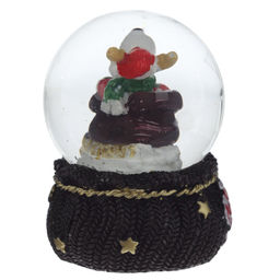 Фигурка декор в стекл шаре "Дед Мороз/Мишка/Олень", D 4.5 см, L4,5 W5 H6 см, 4в.