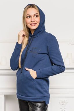 Худи из футера 3-хн Нью-Йорк королевский синий - Амадэль фото 11