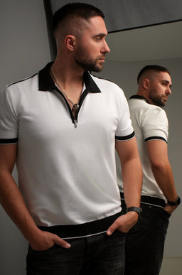 Мужская футболка-поло из вязаного трикотажа Happyfox - Happy fox фото 4