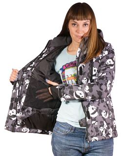 Женская Горнолыжная куртка Панда-1 Sportsolo.ru  фото 5