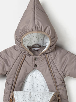 Комбинезон демисезонный с закрытой ножкой Латте 0+ - Bungly фото 9