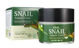 Крем ампульный для лица с экстрактом улитки - Snail Ampule Cream Repairing & Wrinkle Care, 70 ml