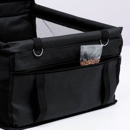 Автокресло для животных 40*30*25 см, чёрное - Пижон фото 9