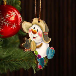 Цена за 3 шт. Ёлочная игрушка Снеговик весёлый, 9.57 см - Simaland фото 2