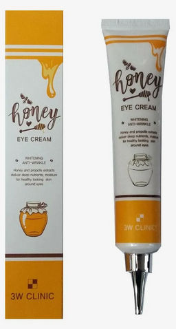 0% ОРГ.СБОР!!! Крем для глаз с медом 3W Clinic Honey Eye Cream Whitening&Anti-Wrinkle(40 мл)