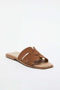 Trendyol Shoes Ekru Tek Bant Gunluk Kad?n Terlik TAKSS24TE00010 - Trendyolmilla фото 16