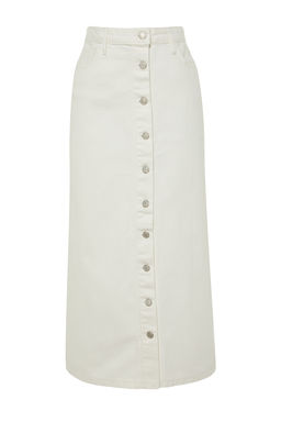 TRENDYOLMILLA Ekru Dugme Kapamal? Denim Kot Etek TCTSS23EE00024  фото 17