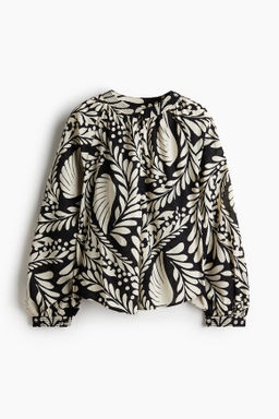 Blusa con cuello mao