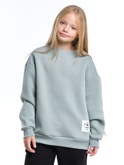 Джемпер для девочки школьный детская одежда с начесом хлопок 22-7320 мята - Mini maxi фото 6