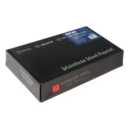 Смеситель для раковины ZEIN Z2393, картридж 40 мм, короткий излив, нержавеющая сталь, черный