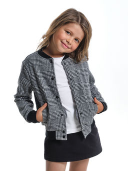 Джемпер на клепках для девочки UD 7869 клетка