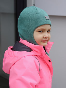 Шапка-шлем демисезонная, нефрит - Inzibe фото 2