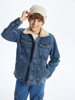 Erkek ?ocuk Jean Ceket - Waikiki фото 4