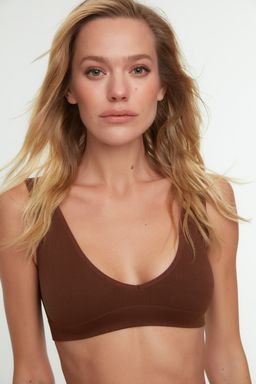 TRENDYOLMILLA Siyah Seamless/Dikissiz Balensiz Kaps?z Bralette Orme Sutyen THMAW22SU0025  фото 26