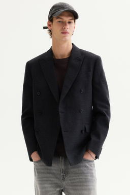 Regular Fit Wool-blend double-breasted jacket - H&m фото 4