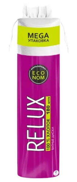 Бумфа Групп RELUX Ватные диски 180шт (24)