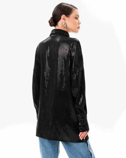 Рубашка с пайетками