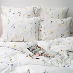 КПБ 2,0 спальный (с простыней на резинке 160х200х25, 2 наволочки 50х70), Ботанический сад Пододеяльник на молнии 177х217; простыня на резинке 160х200х25, наволочка 50х70 - 2шт.