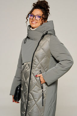 Пальто Beautiful Free 8023 серый