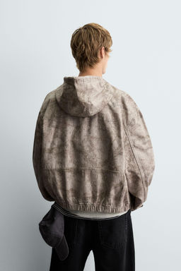 WASHED HOODED JACKET - Zara фото 3
