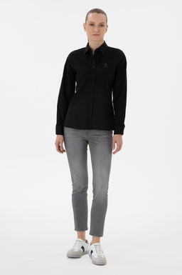 Kad_n Siyah Uzun Kollu Basic G_mlek Sepette S_rpriz _ndirim - U.s. polo assn фото 4