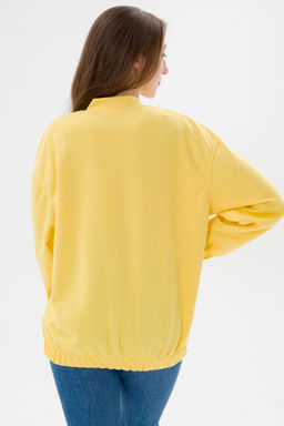Бомбер из коттон фита жёлтый - Амадэль фото 16