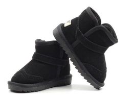 17103-1 BLACK Угги детские (натуральная замша, искусственный мех) - Фабричный китай фото 8