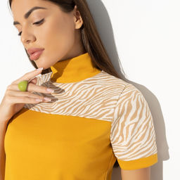 Водолазка комбинированная, С тобой вдвоём (fashion) - Charutti фото 3