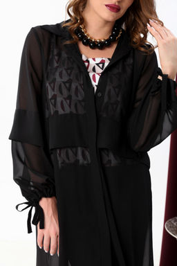 Костюм NIKVA н949-1 чёрный+ромбы бургунди фото 9