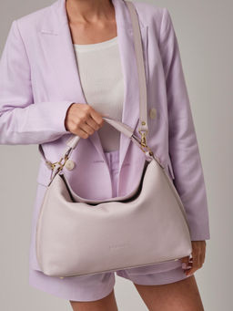 Кожаная сумка Deboro 30900 розовый дым