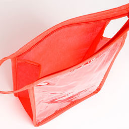 Цена за 2 шт. Косметичка на молнии, цвет красный - Simaland фото 4