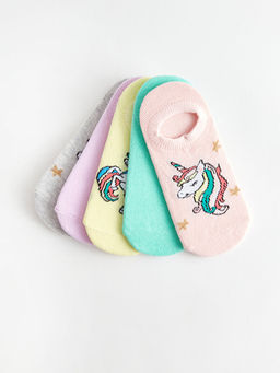 Desenli K?z ?ocuk Patik ?orap 5li - Waikiki фото 2