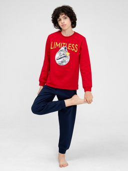 CRB wear / CWJB 50145-26 Пижама для мальчика (джемпер, брюки),красный/Ex.Cherubino