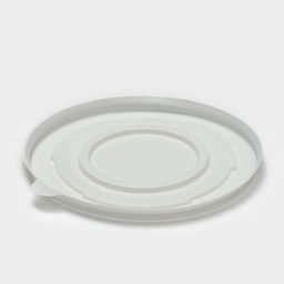 Цена за 480 шт. Крышка одноразовая для суповой миски ПС, d=13.5 см, пластик, белая