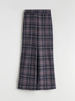 Beli Lastikli Ekose K?z ?ocuk Pantolon