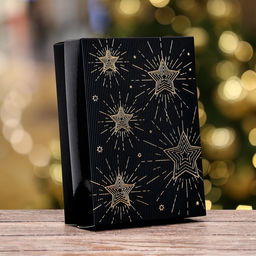 Коробка складная, крышка-дно, Звёздочки, софт тач, 21 х 15 х 7 см