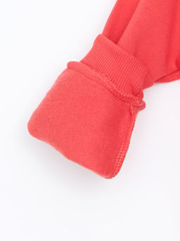 Bisiklet Yaka Bask?l? K?z ?ocuk Sweatshirt