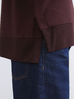 Bisiklet Yaka Oversize Kad?n Sweatshirt