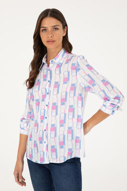U. S. Polo Assn / Женская темно-синяя рубашка с длинным рукавом - U.s. polo assn фото 10